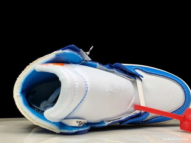 Off-White Jordan Powder Air AQ0818-148 UNC Blue 1 0723